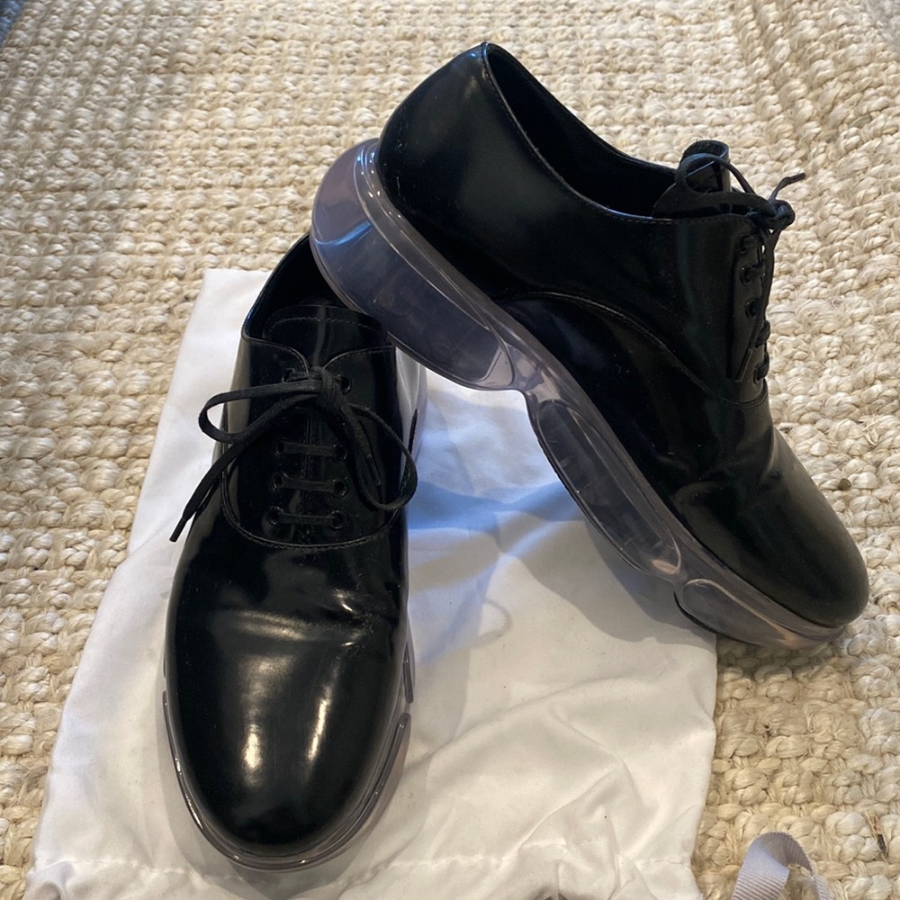 Prada clear bottom loafer size 8.5